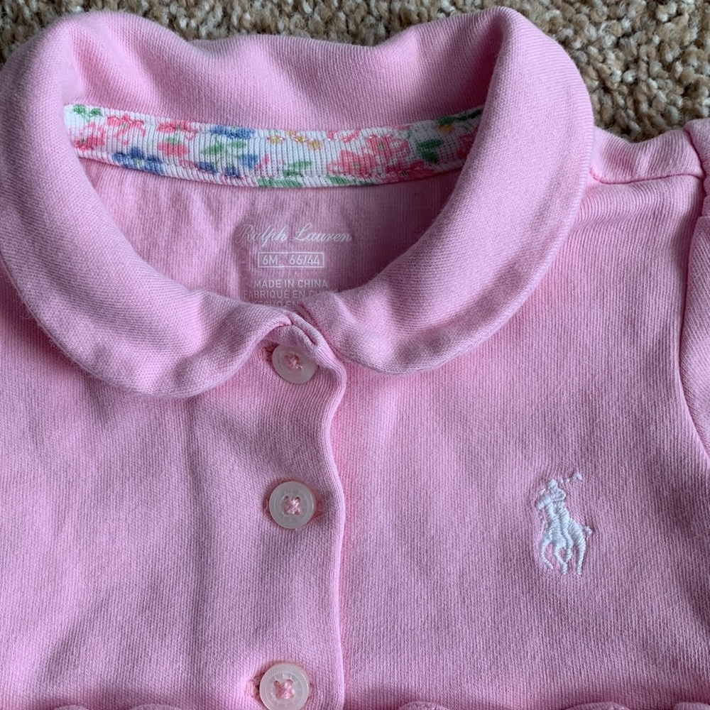 Pink Ralph Lauren Romper - Picture 2 of 2